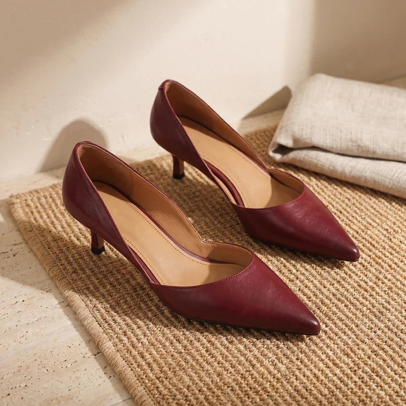 Margaux Pointed Kitten Heel Pumps