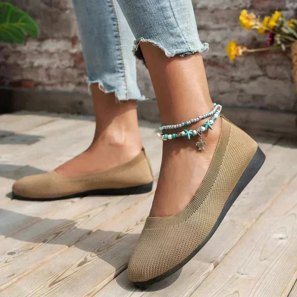Women's Slip-On Flat Shoes with Orthopedic Sole