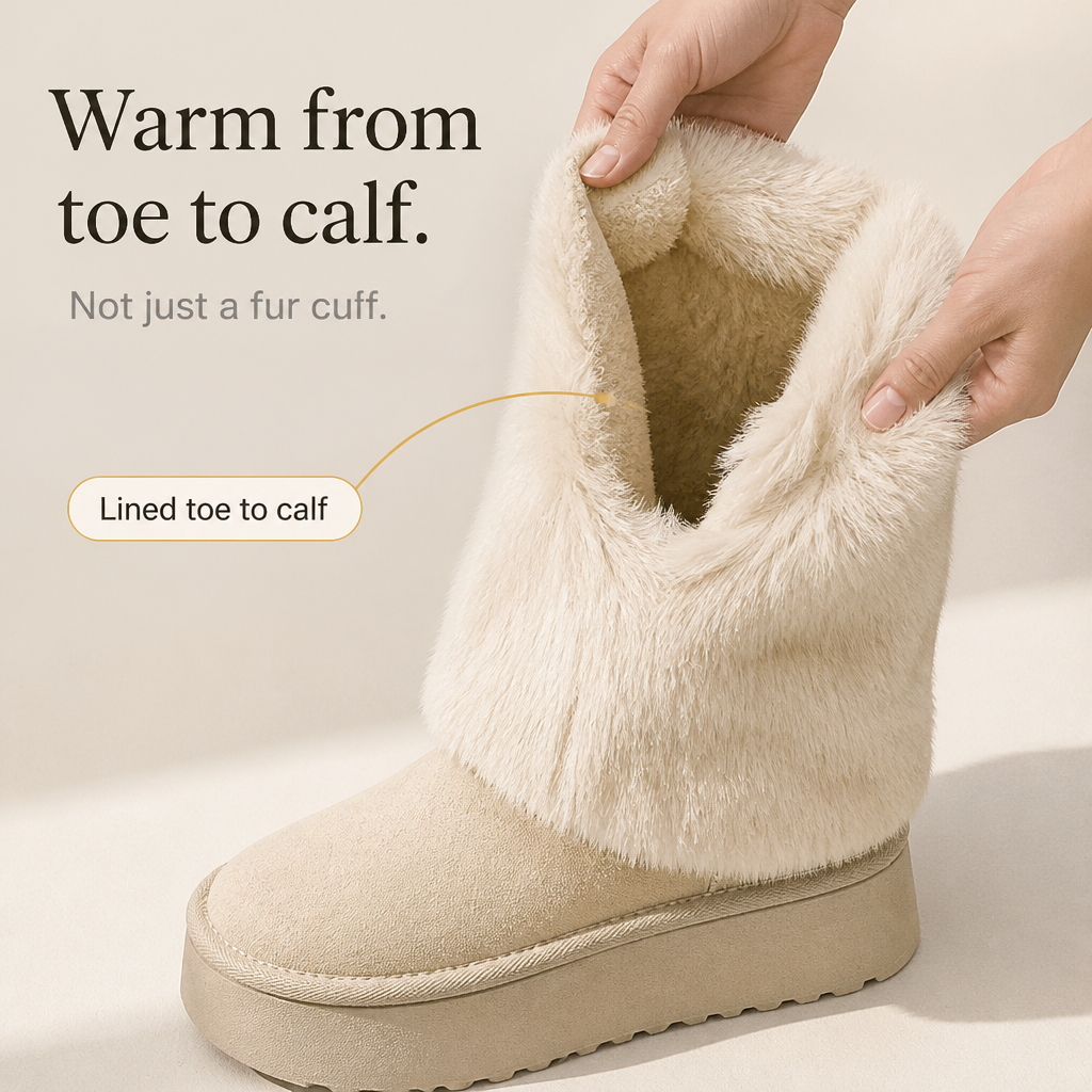 SnugLift – Faux-Fur Platform Mid-Calf Winter Boots