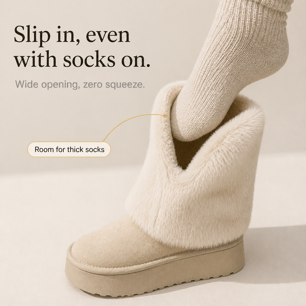 SnugLift – Faux-Fur Platform Mid-Calf Winter Boots