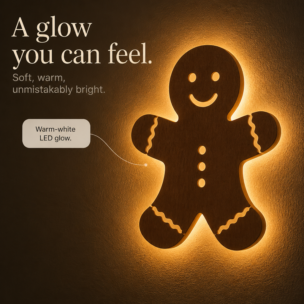 NoelGlow – Warm White LED Reindeer Wall Décor