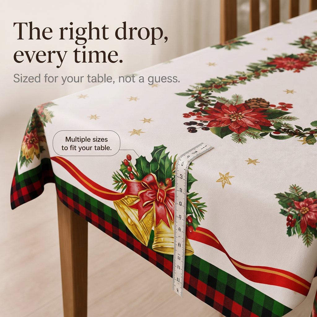 Evermerry – Christmas Print Polyester Tablecloth