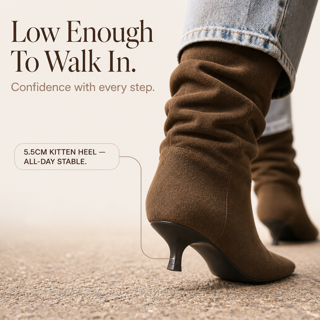 Suedeva – Slouchy Suede Pointed-Toe Ankle Boots