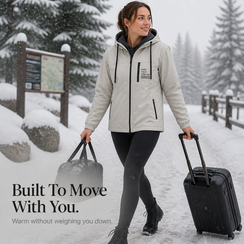Trailhaven – Fleece-Lined Detachable Hood Windbreaker