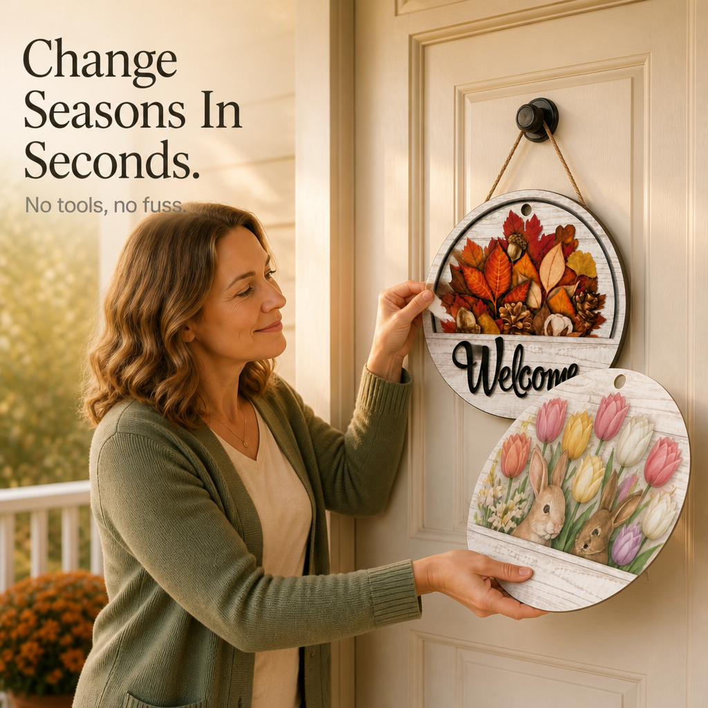 Porchful – Magnetic Seasonal Insert Welcome Sign