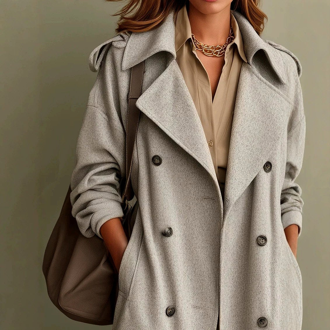Chelsea - Women's Double-Breasted Longline Coat