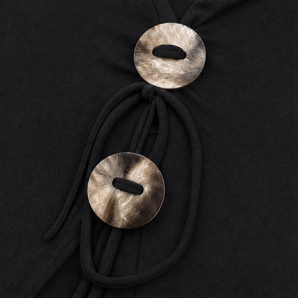 Knotelle – Knotted V-Neck Knit Top