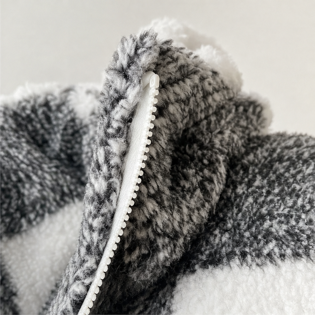 Checkhaven – Buffalo Check Hooded Zip Jacket