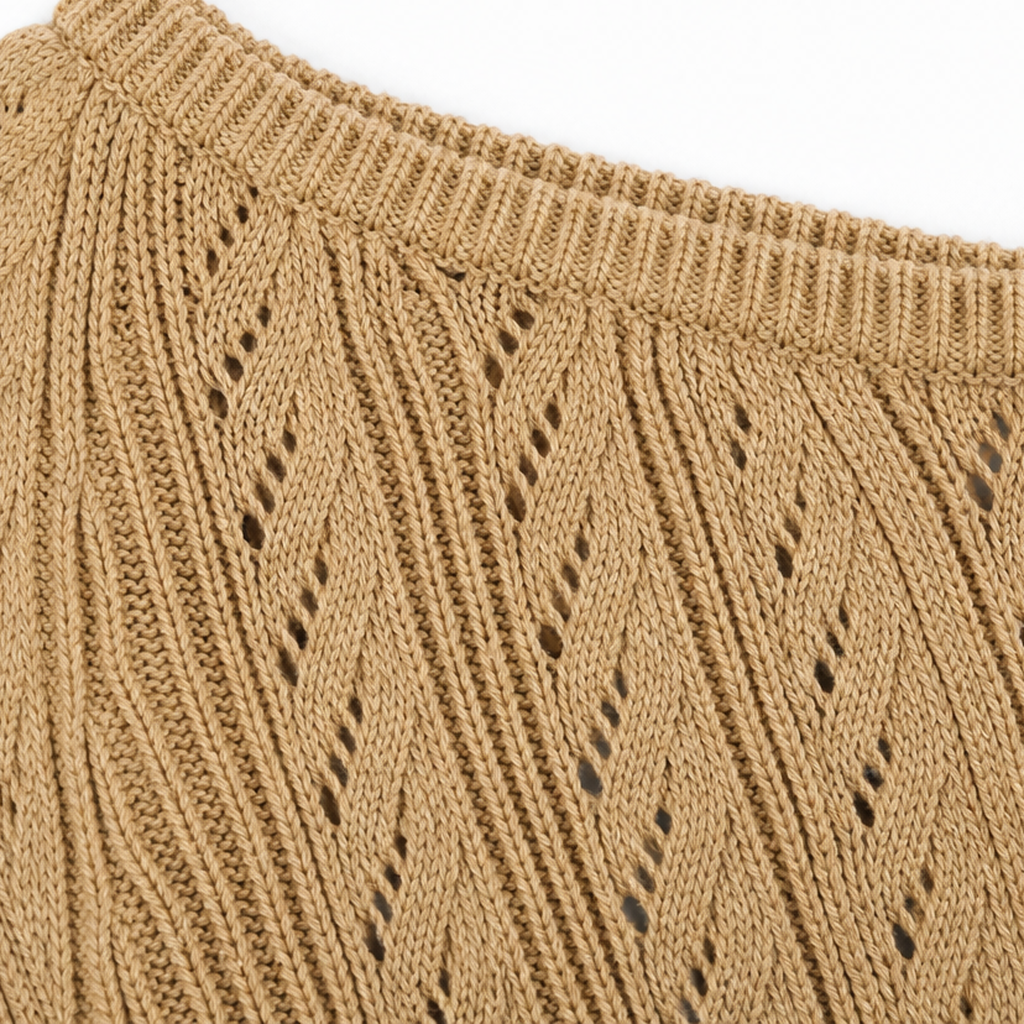 Wearbella – Cropped Off-The-Shoulder Knit Sweater