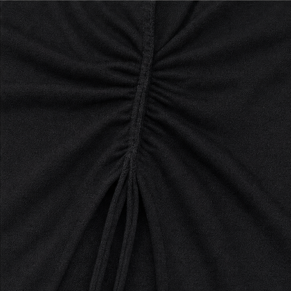 Knotelle – Knotted V-Neck Knit Top