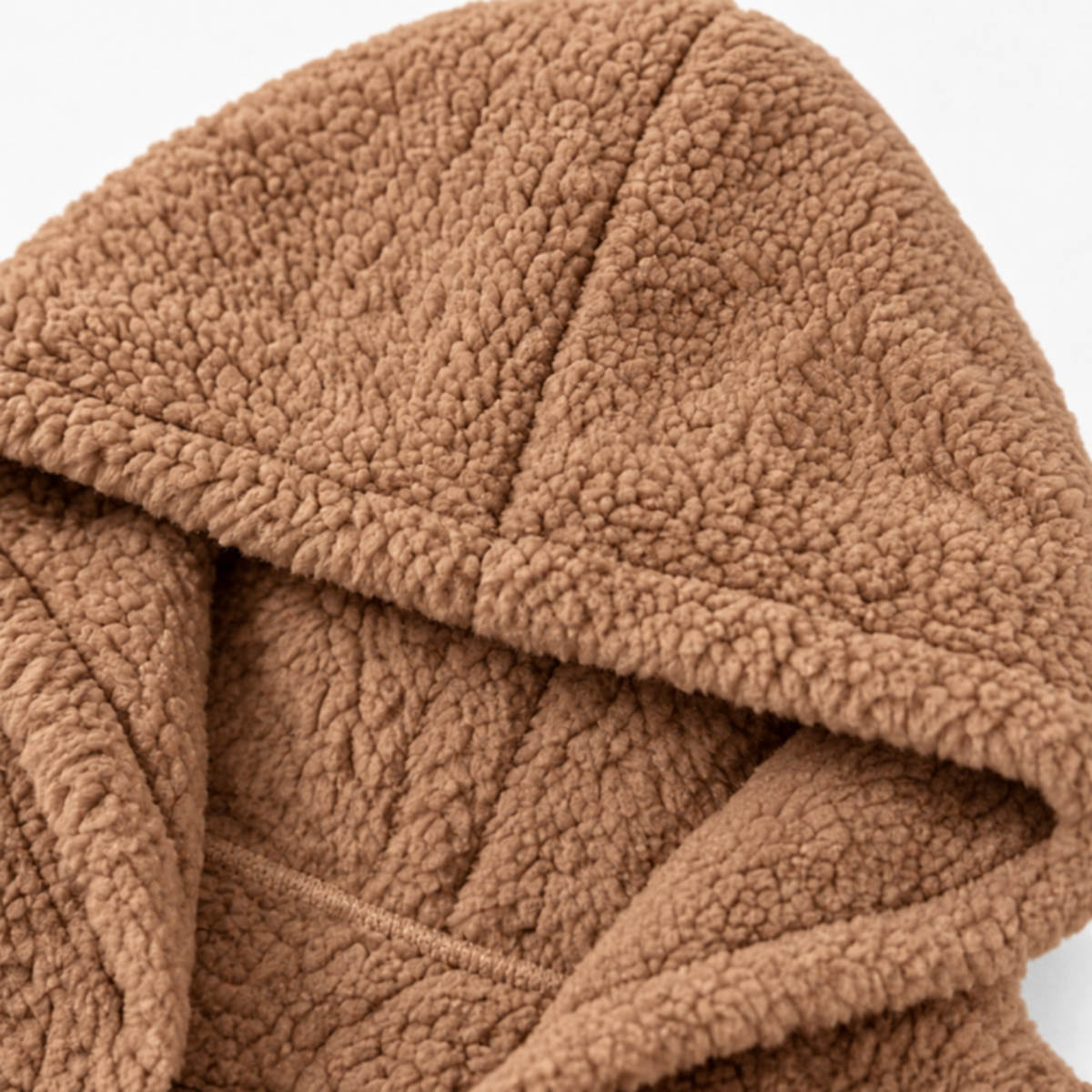 Cozyelle – Plush Fleece-Look Hooded Jacket