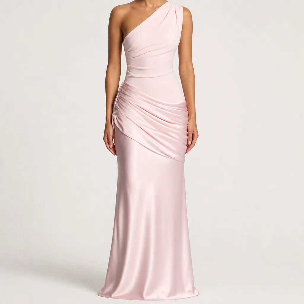 Colette | Women's Satin Cocktail Maxi Dress