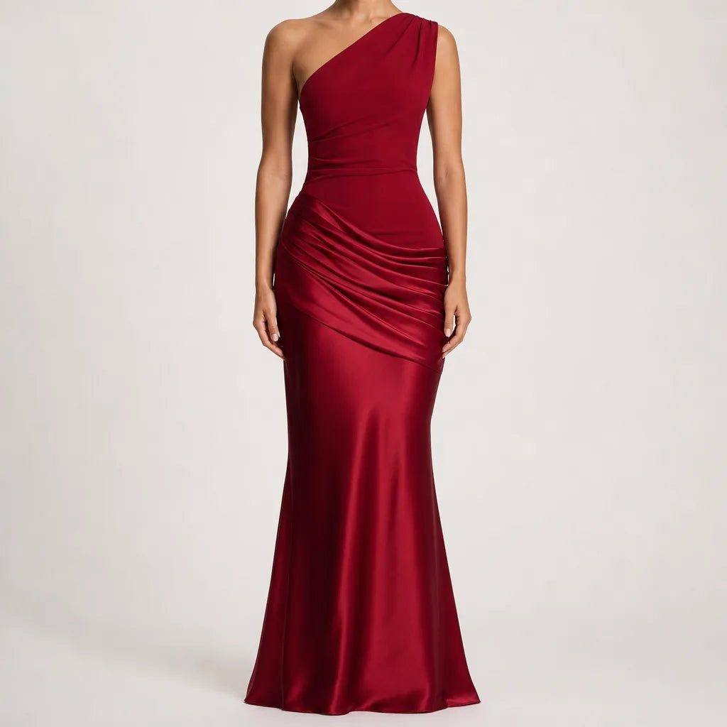 Colette | Women's Satin Cocktail Maxi Dress