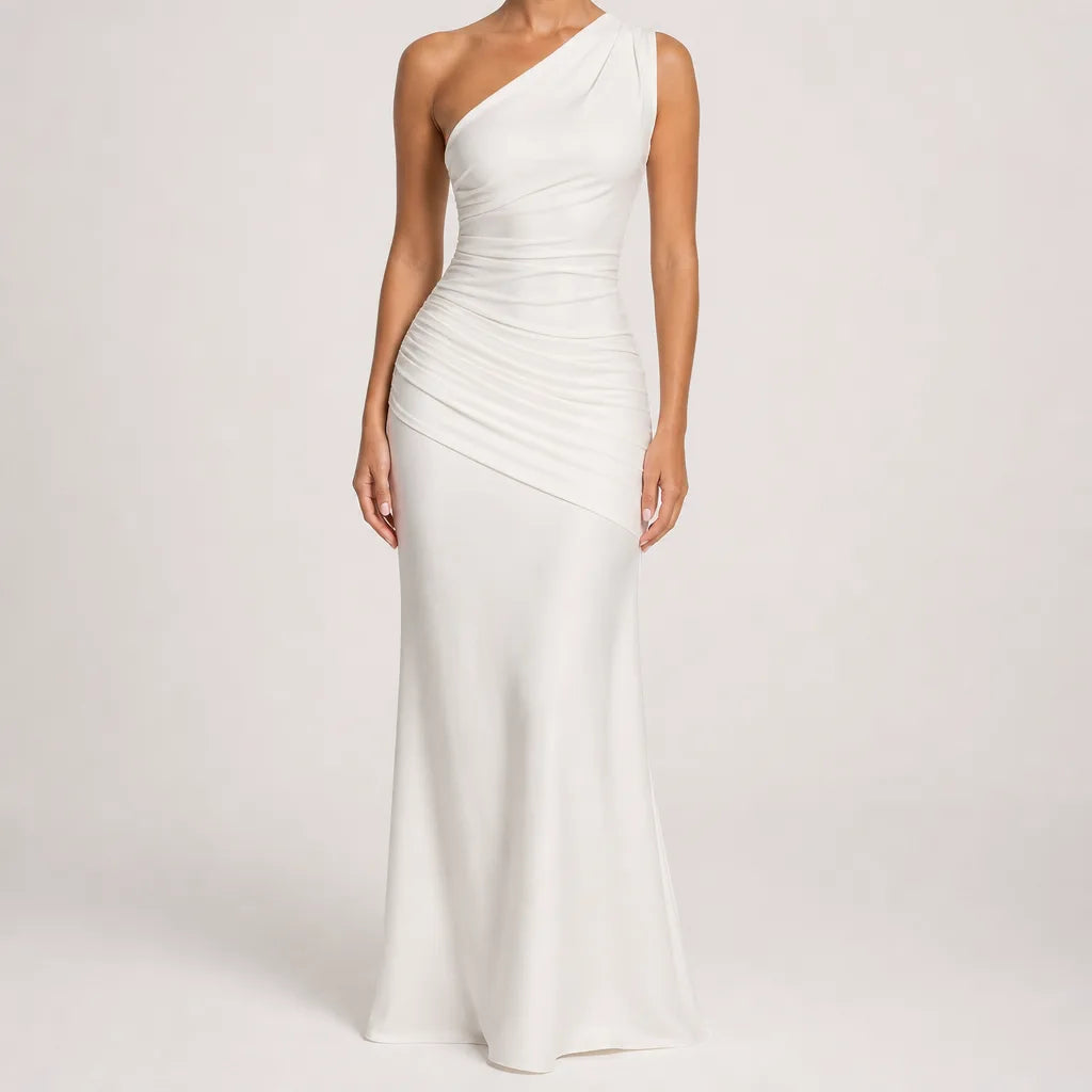 Colette | Women's Satin Cocktail Maxi Dress