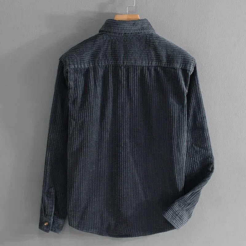 Corduroy Button-Down Shirt for Men