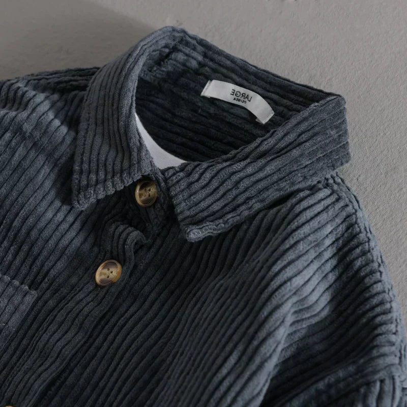 Corduroy Relaxed Fit Overshirt for Men