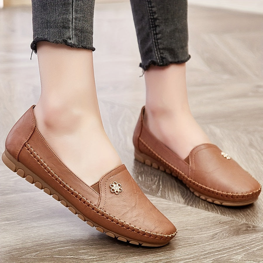 Women's Slip-On Loafers with Cushioned Footbed
