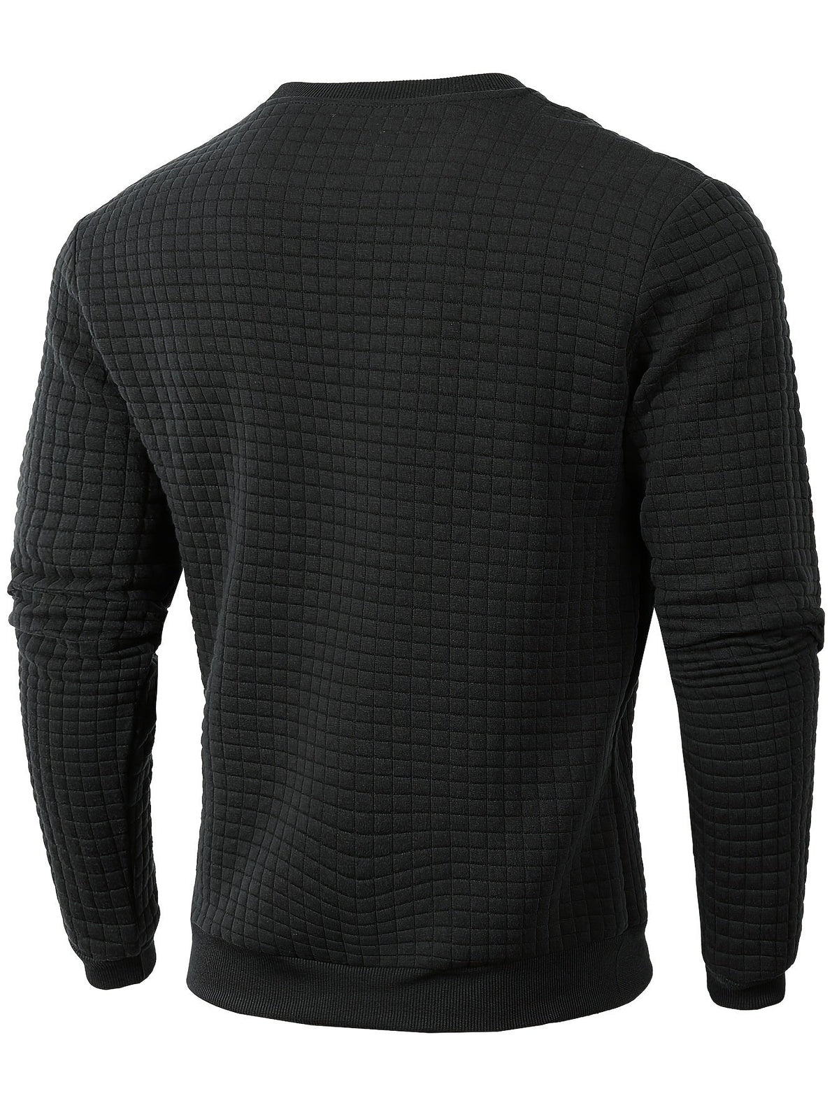 PLAID CREW NECK SWEATSHIRT FOR MEN