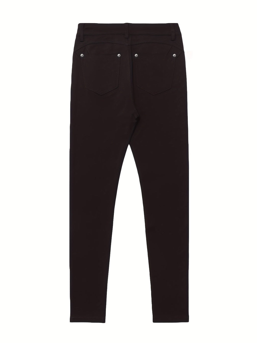 Women's High-Waist Skinny Jeans with Five-Pocket Design