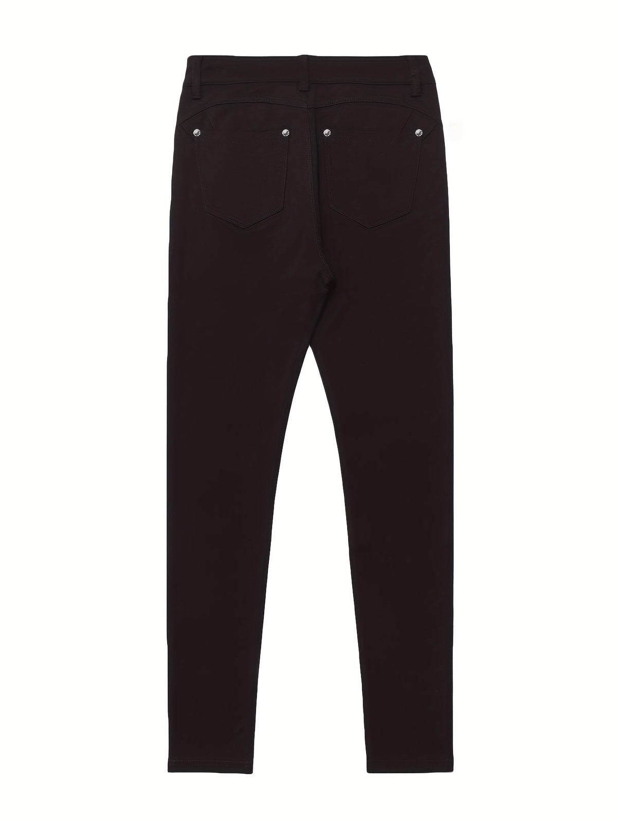 Women's High-Waist Skinny Jeans with Five-Pocket Design