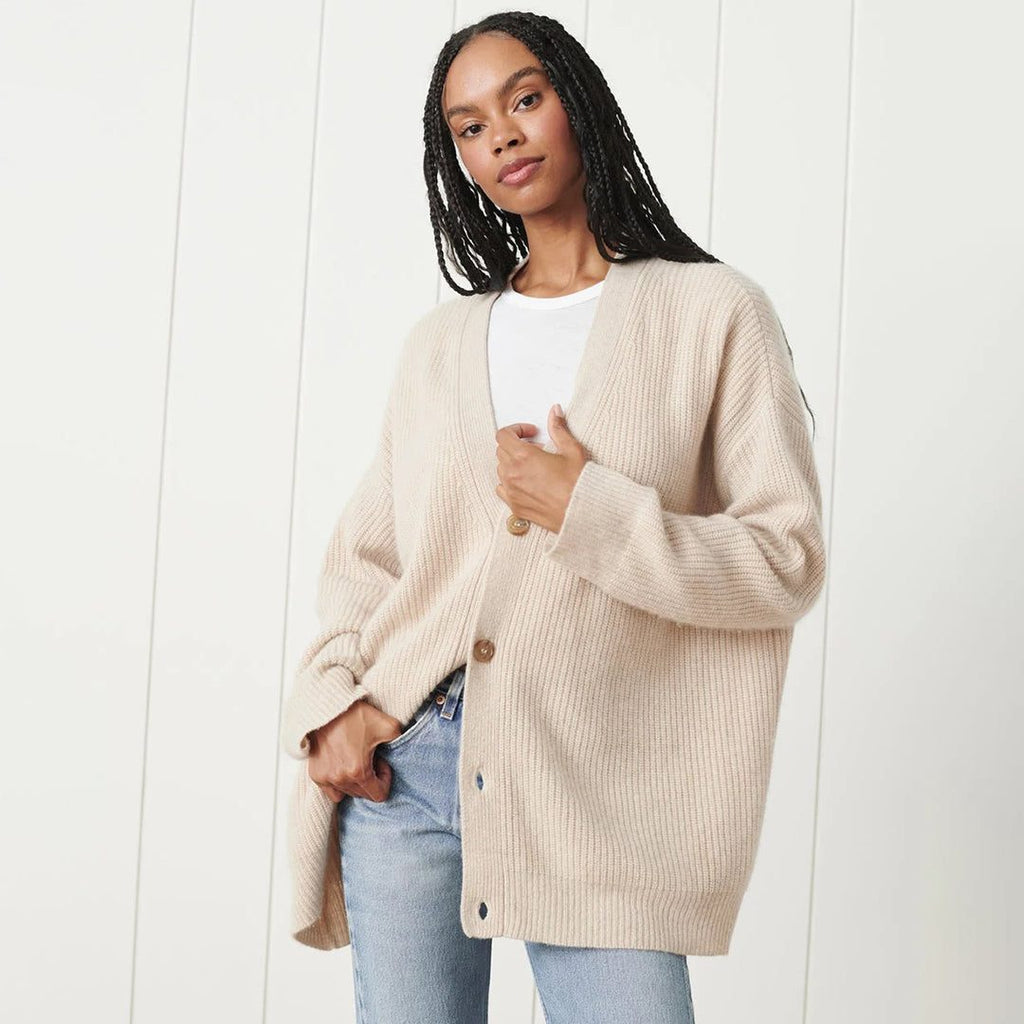 Dilys | Oversized Long Cardigan with Button-Front for Women