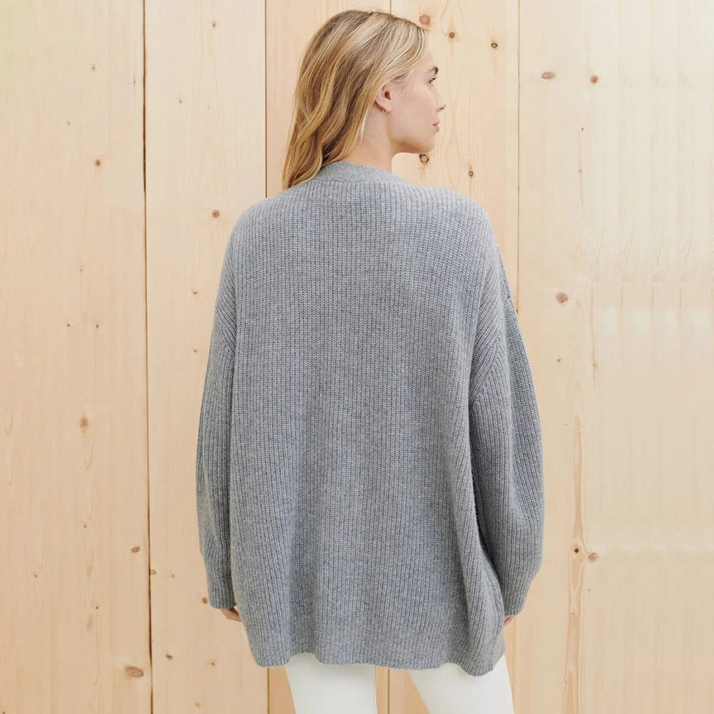 Dilys | Oversized Long Cardigan with Button-Front for Women