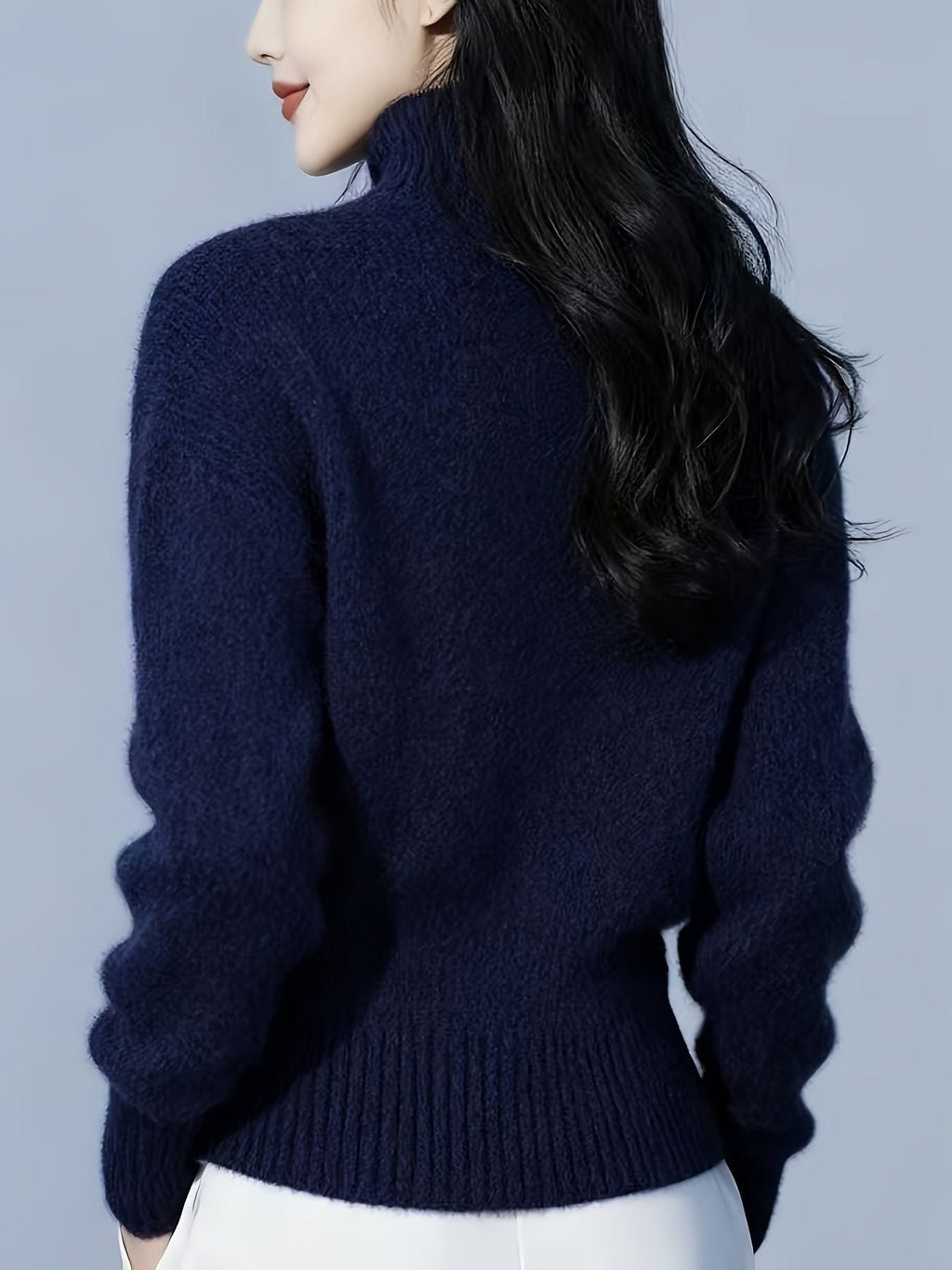 Dior | Ribbed Knit Button Cardigan with Roll Neck for Women