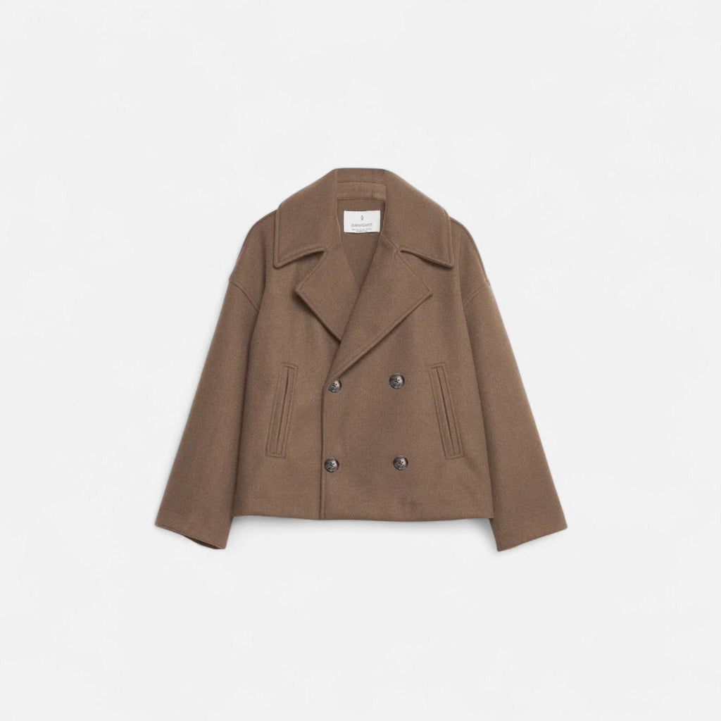 Manon | Wool Double-Breasted Peacoat for Women