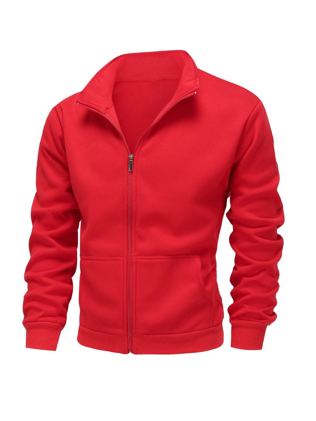 HIGH NECK ZIP HOODIE FOR MEN