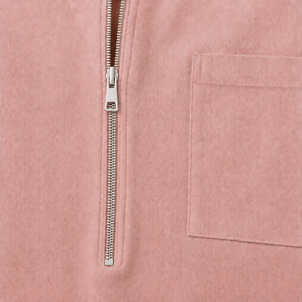 Quarterglow – Quarter-Zip Midi Dress