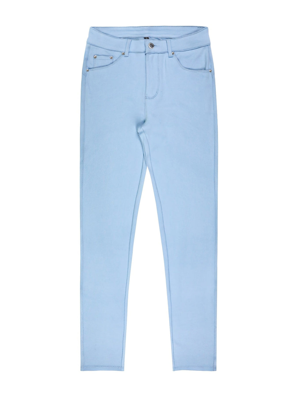 Women's High-Waist Skinny Jeans with Five-Pocket Design