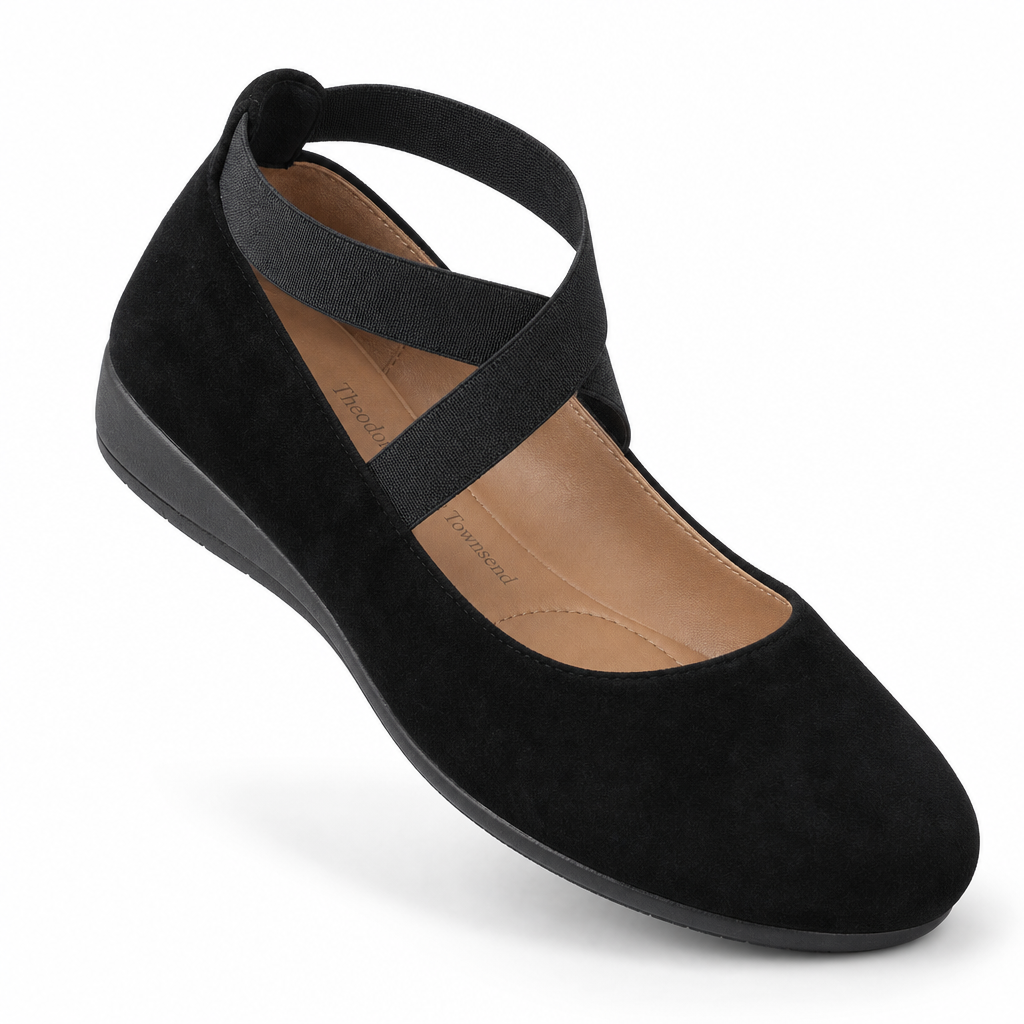 Lucca Cross-Strap Comfort Wedge Mary-Jane