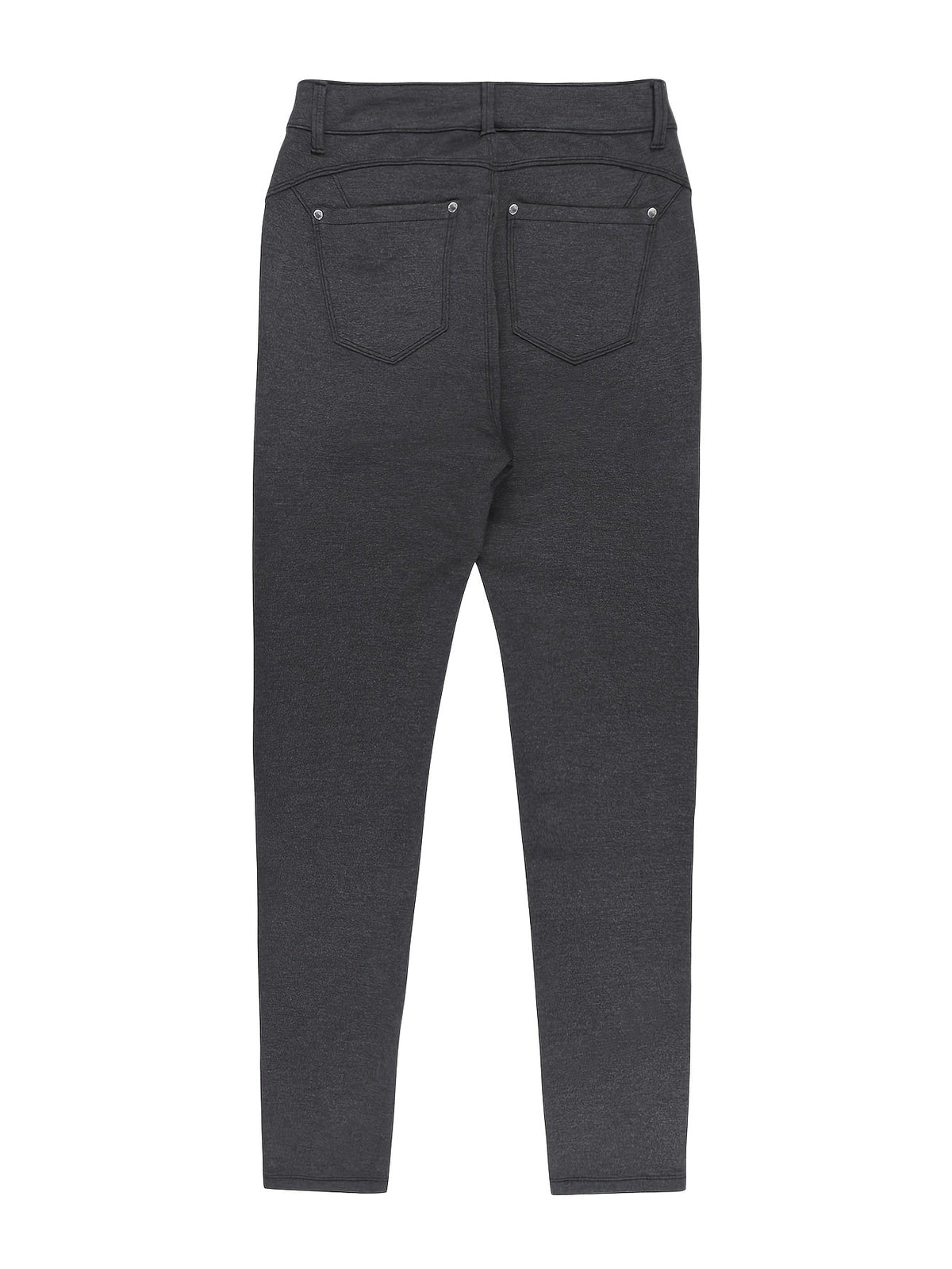 Women's High-Waist Skinny Jeans with Five-Pocket Design