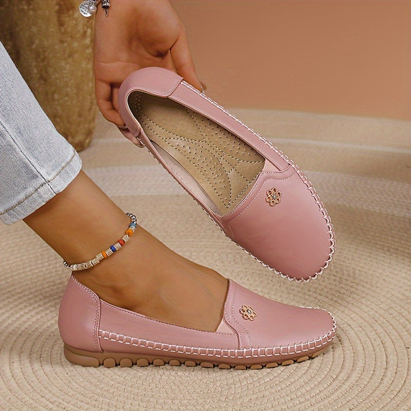 Women's Slip-On Loafers with Cushioned Footbed