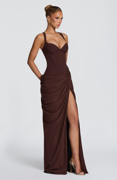 Beatrice | Women's Flowy Corset Wedding Guest Dress
