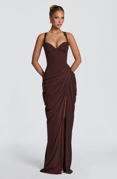 Beatrice | Women's Flowy Corset Wedding Guest Dress