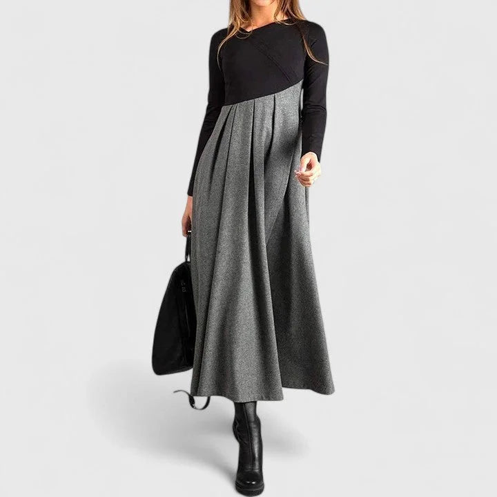Elegant long sleeve maxi dress