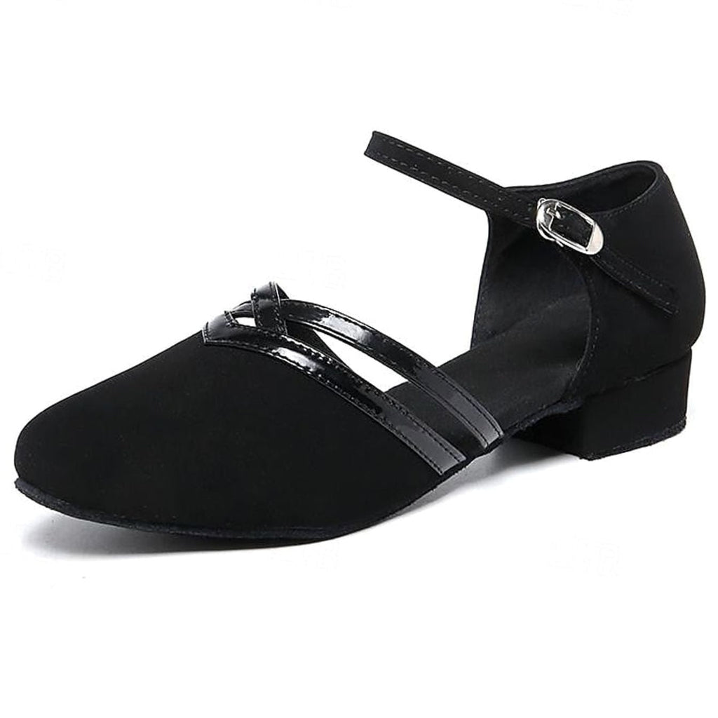 Women's Block Heel Dance Shoes with Ankle Strap