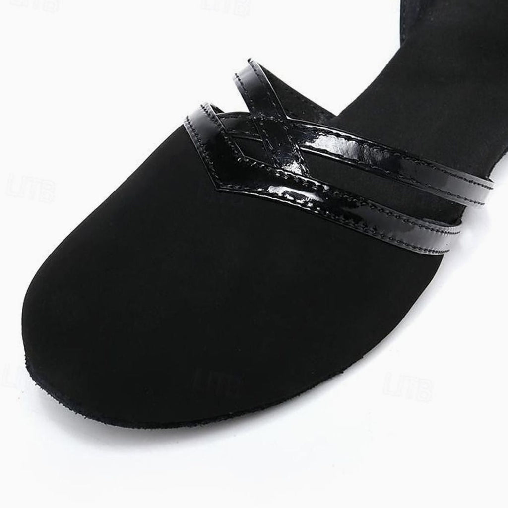 Women's Block Heel Dance Shoes with Ankle Strap