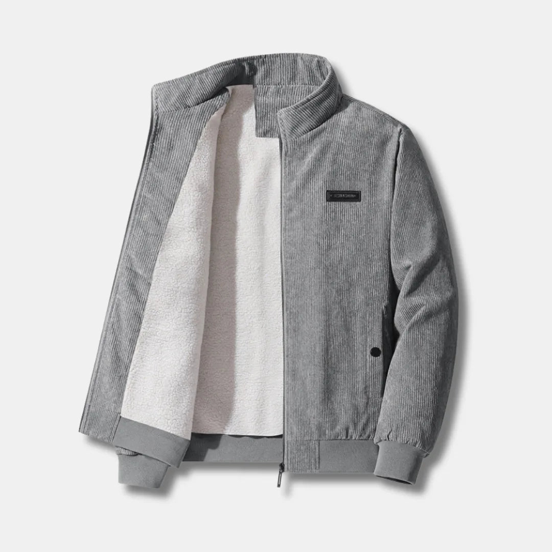 Corduroy Jacket with Warm Sherpa Lining