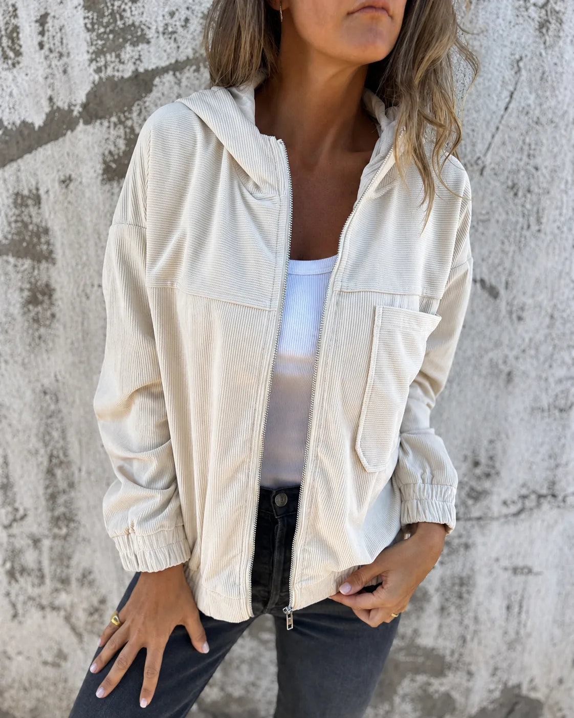 Hooded Zip Jacket