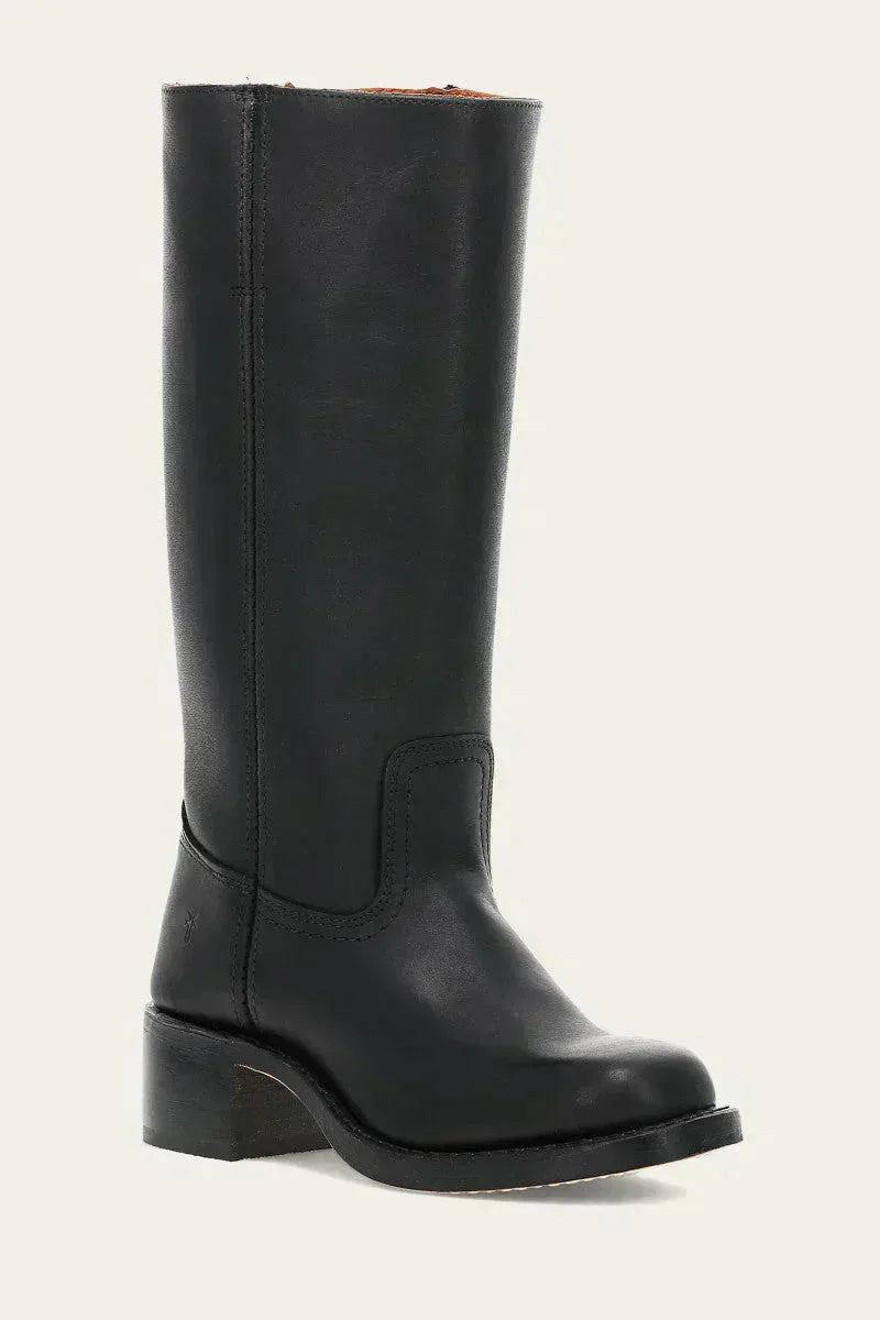 Knee-High Boots with Slim Fit and Structured Sole