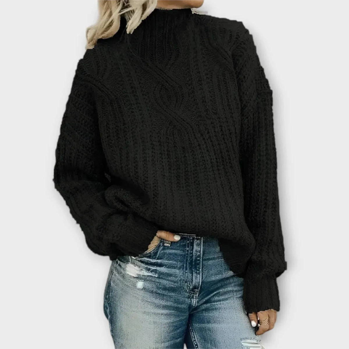 Modern High-Neck Sweater