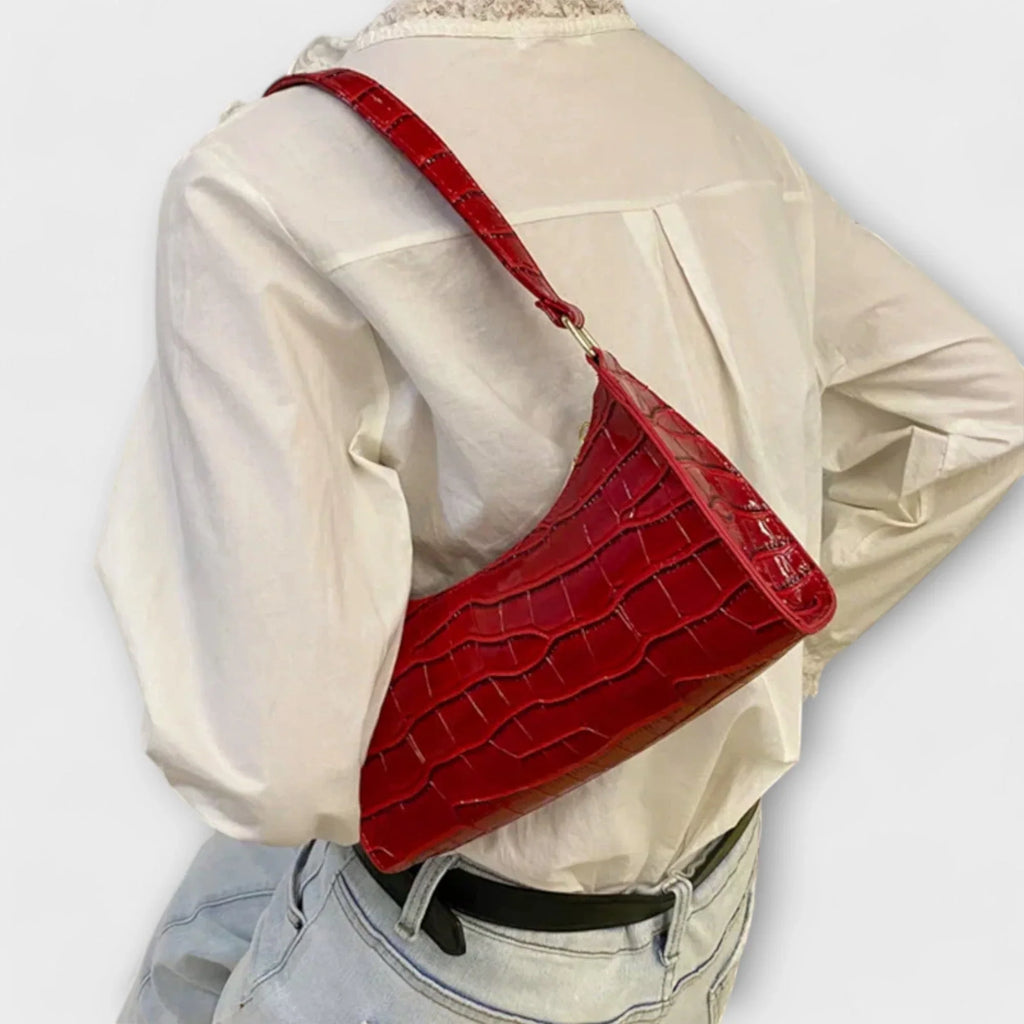 Shiny leather bag