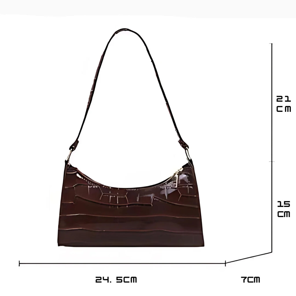 Shiny leather bag