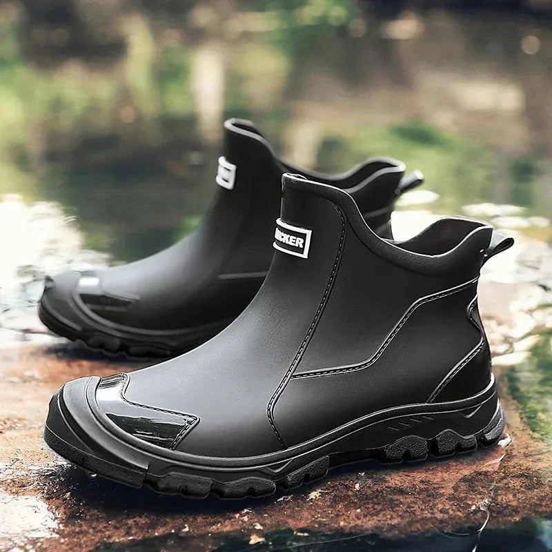 Women's ankle waterproof boots with chunky sole