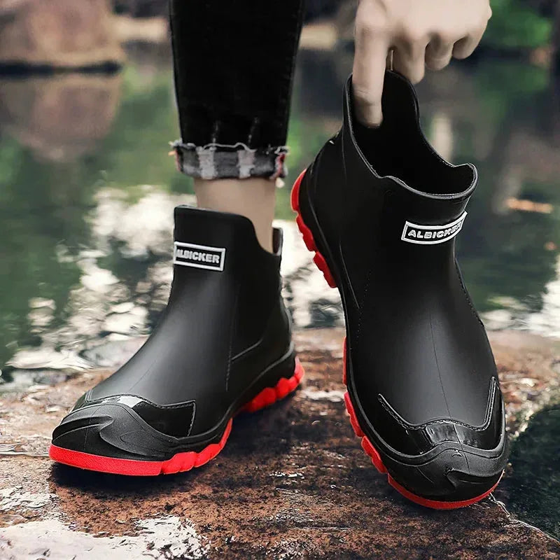 Women's ankle waterproof boots with chunky sole
