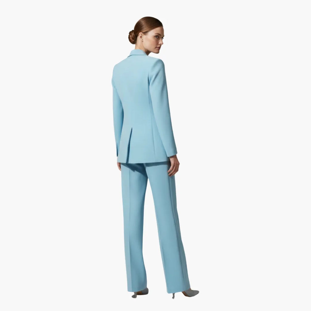 Women's Business Casual Blazer Suit Set