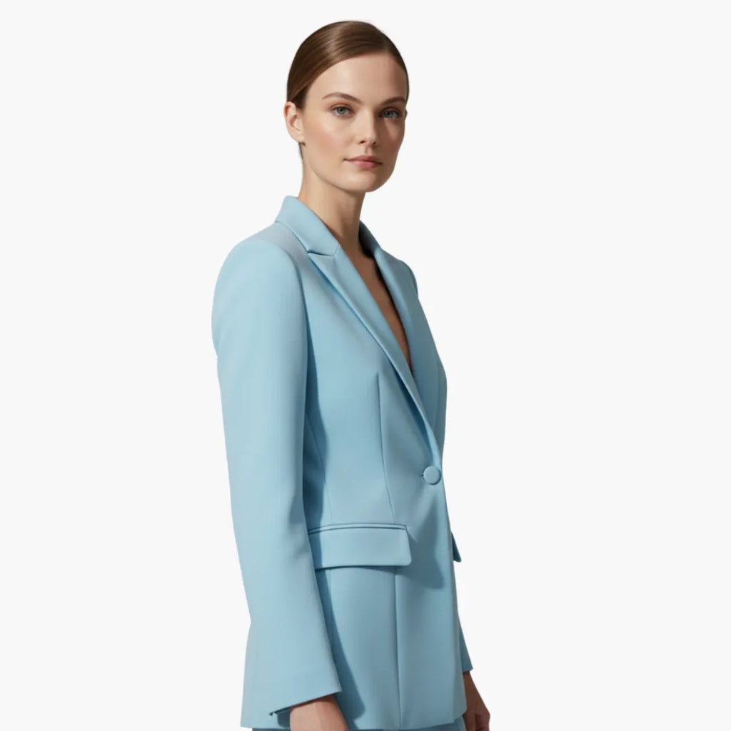 Women's Business Casual Blazer Suit Set