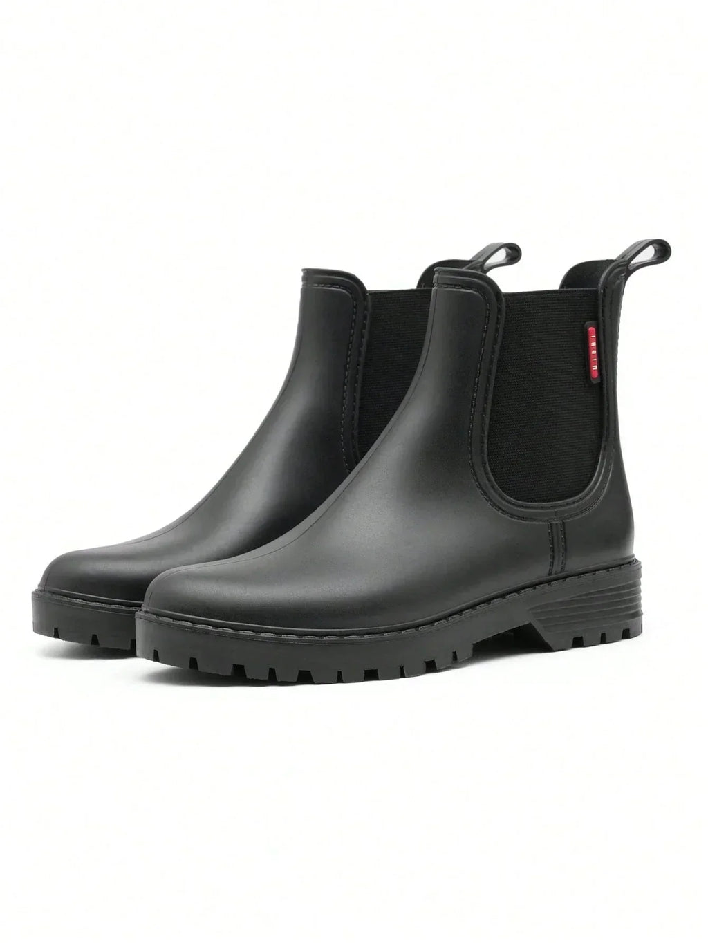 Women's chelsea boots with elastic side gussets
